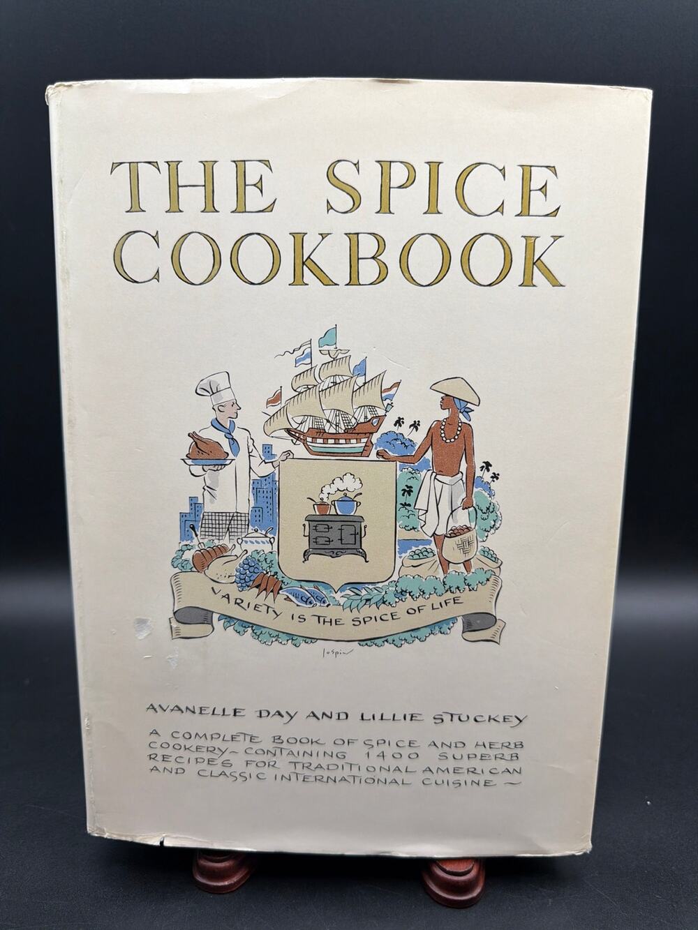 The Spice Cookbook Avanelle Day Lillie Stuckey 1964 Vintage HC Dust Jacket
